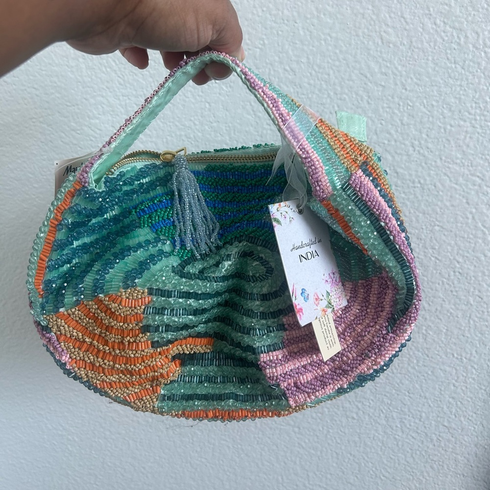 Colorful Beaded Handbag
